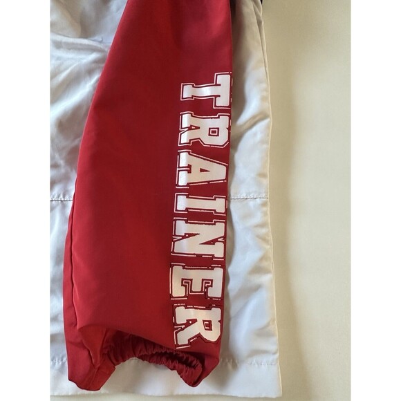 Pokémon Trainer Unisex Windbreaker Raincoat Size XXS Red White front zip pocket - Picture 8 of 9